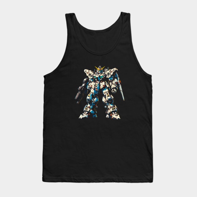 Epic Mecha Showdown T-Shirt: Anime Giant Robot Battle Tee Tank Top by Klimek Prints